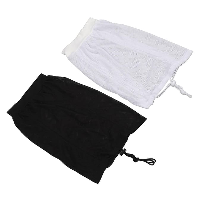 2 STUKS Net Plopping Cap Verstelbaar Multifunctioneel Herbruikbare Net Plopping Bonnet met Trekkoord voor white
