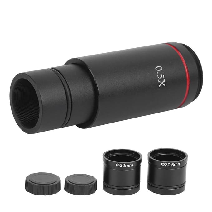 Microscoop Camera Adapter 0.5X Keer C-Mount voor AmScope CCD Interface Verkleinlens