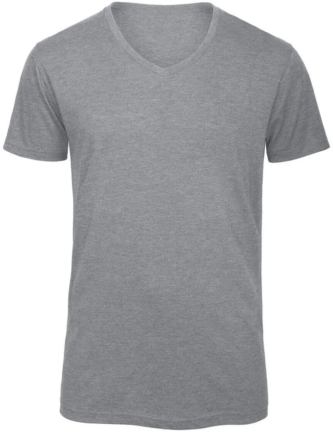 V Triblend/men T-Shirt - Heather Light Grey - M