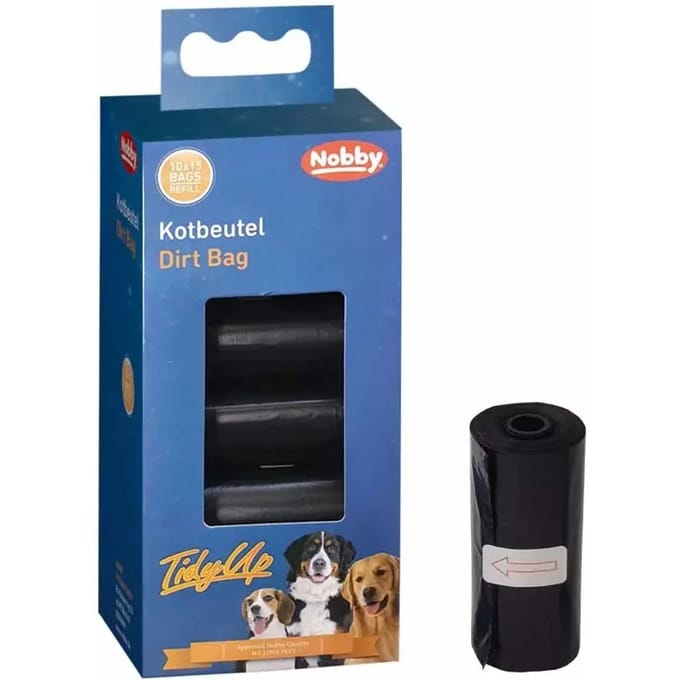 Nobby TidyUp hondenpoepzakjes, grootverpakking, Blauw 20 rollen