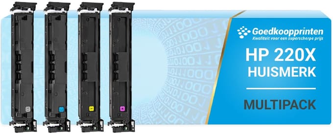 Huismerk HP 220X toner Multipack (MET CHIP) hoge capaciteit