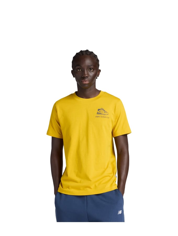 New Balance - Shoe Sketch T-shirt Middel Bruin Middelbruin M