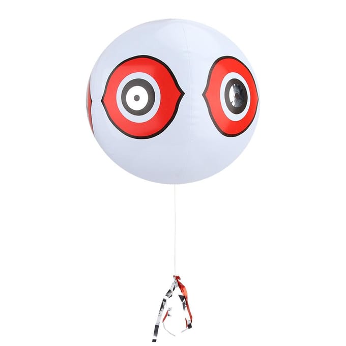 Terror Opblaasbare Vogelverschrikker Ballon Vogelafweermiddel Roofdierballon(Wit) wit