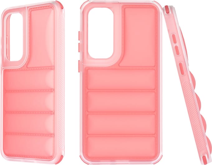 Hoesje geschikt voor Samsung Galaxy S24 Plus - Techsuit Wave Shield Shockproof Hard Case Back Cover - Rood