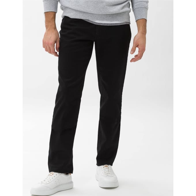 Brax Heren Broek  Style CADIZ perma black, denim perma zwart, maat 30/32