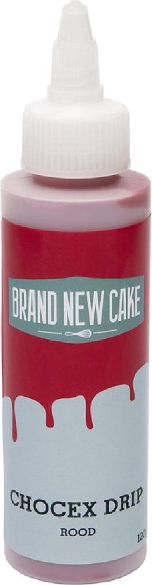 BrandNewCake® Chocex Drip Rood 120gr - Cake Drip - Taartdecoratie - Taartversiering