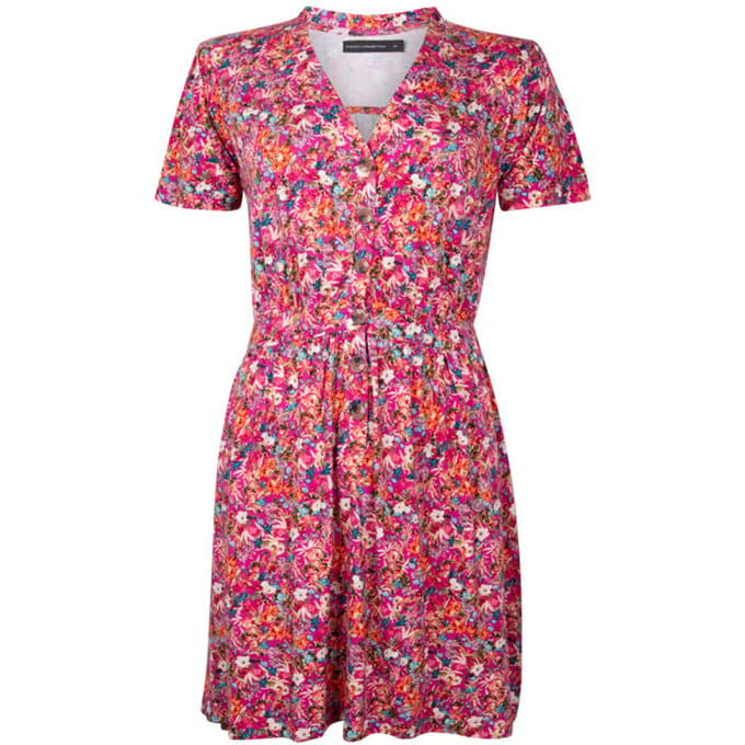 French Connection Blossom Tee Dress Short Wild Rosa Größe: 6 | Blusenkleider Outlet | Damen