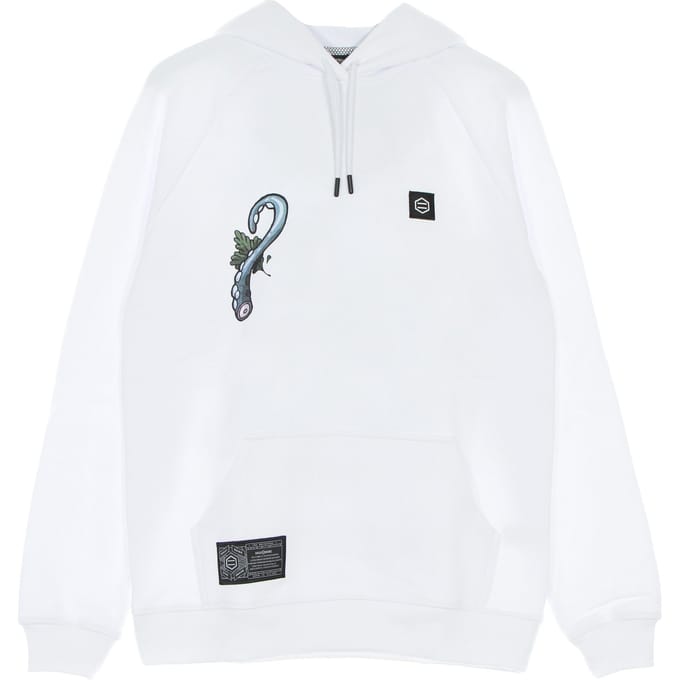 Herenhoodie Octopus Salad Hoodie Wit