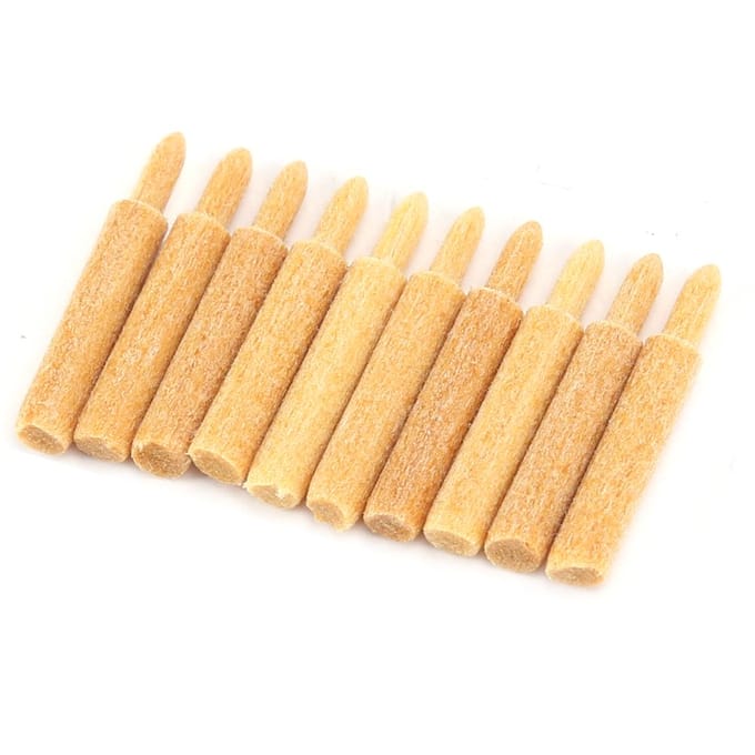 10 stuks Pen Plating Tips Vervangingsaccessoire Galvaniseren Sieraden Maken Gereedschap(A‑6 ) beige