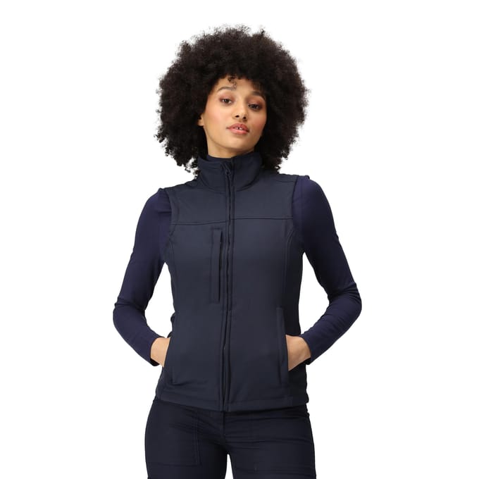 Regatta Dames/Dames Flux Softshell Gilet (Marine/Navy)