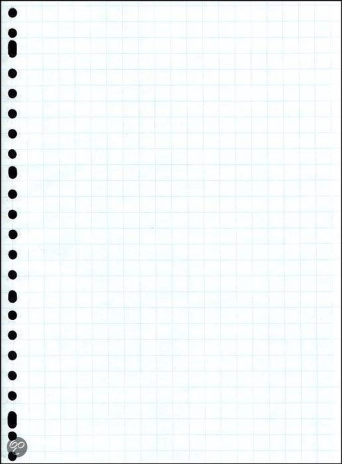Benza - Ringbandblok, Wiskundepapier Ruit 10 mm A4 - 23 ringen