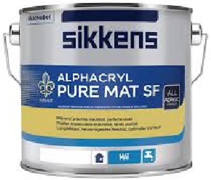Sikkens Alphacryl Pure Mat SF 2.5 liter Rijks Wit Grijs