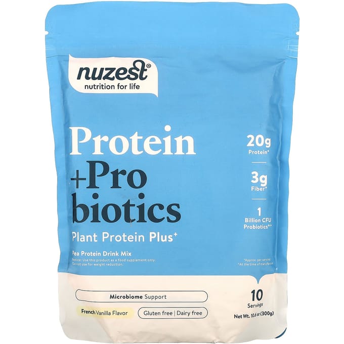 Nuzest, Protéine + Probiotique, Vanille Française, 10,6 oz (300 grammes)