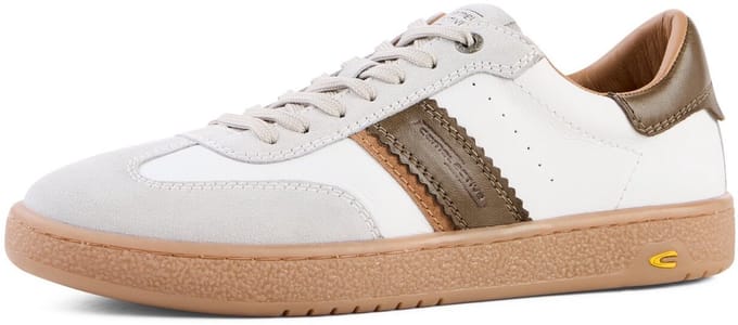 camel active Sneakers met kleurrijke designelementen - Maat menswear-40 - Wit