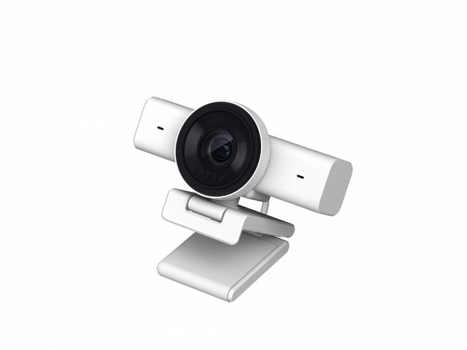 Razer Kiyo V2 X - Webcam - 60FPS - Ingebouwde Microfoon - Auto-Focus - 1440p - Groothoeklens - Wit
