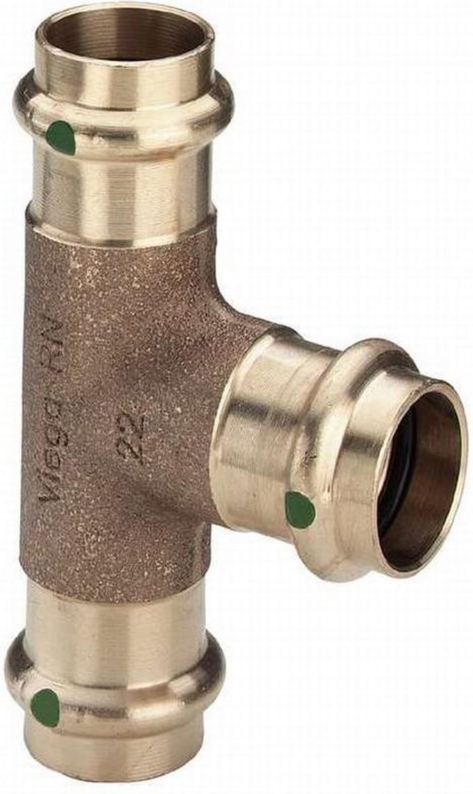 Viega Sanpress Fitting met 3 aansluitingen