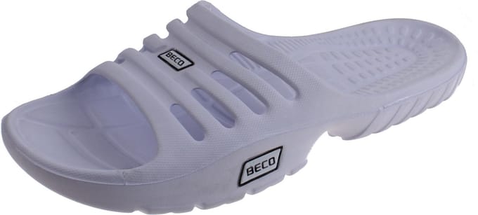 BECO Heren Badslippers - Wit - Maat 48