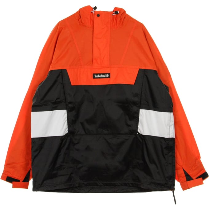 Heren pull-on windjack anorak archief oranje/zwart