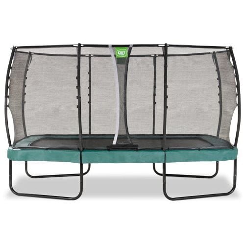 EXIT Allure Premium Trampoline 244x427cm - Op Poten - Rechthoekig - Trampoline Buiten - Voor Kinderen - Groen