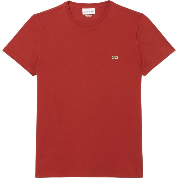 Lacoste Heren Pima Katoen T-Shirt (Rood)