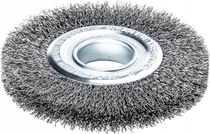 Lessmann Staaldraadborstel 178mm Golfdraad 0,3mm voor Stationaire Machines