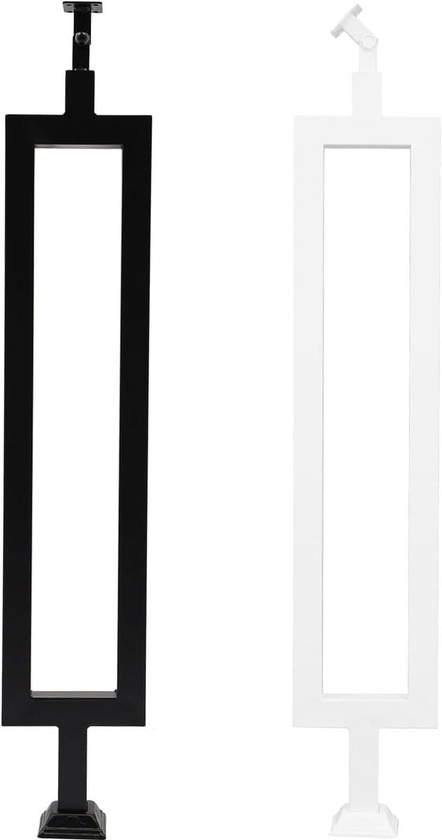 Trapleuning - Balkonleuning - Veiligheid Thuis - Zijdelingse Montage - 85 cm - Zwart
