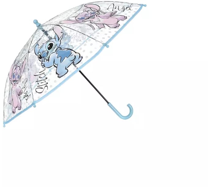 Disney Stitch & Angel Kinderparaplu – Doorzichtig – 72 cm