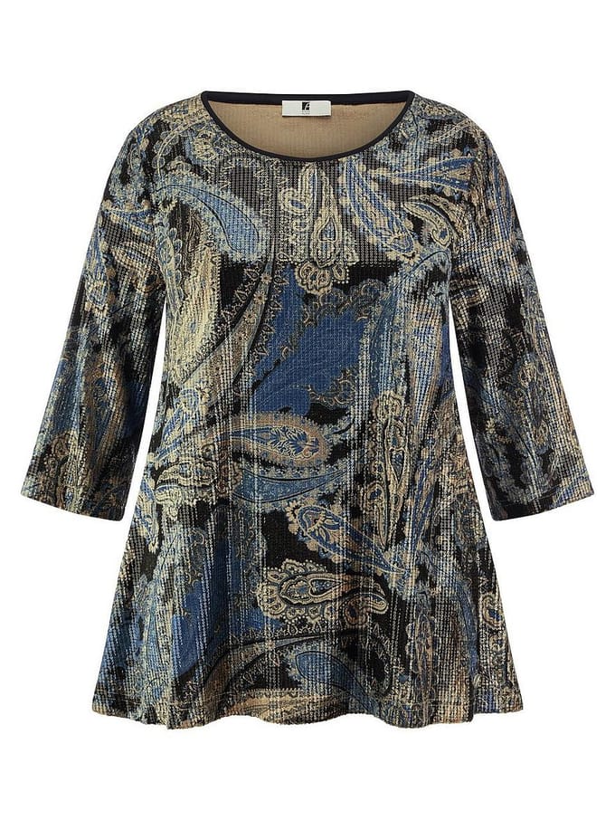 Shirt ronde hals Van Emilia Lay blauw