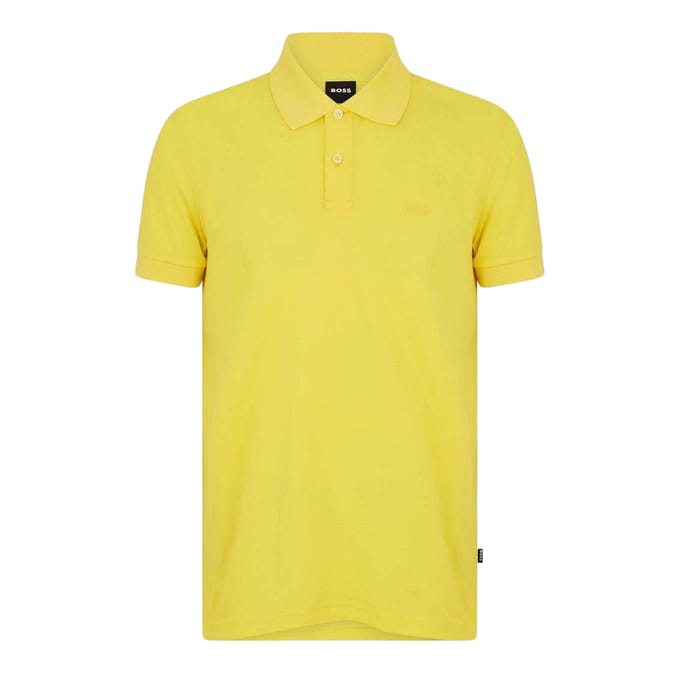 Boss Heren Firenze Katoenen Poloshirt (Helder geel)