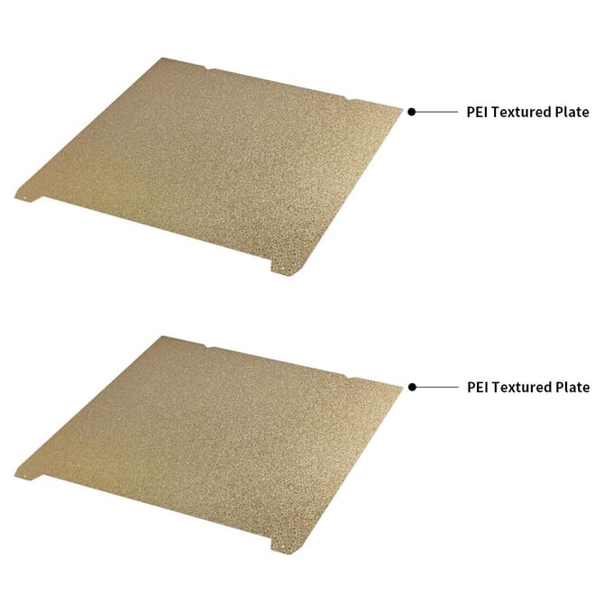 Feuille PEI 3D Lit d'impression Flexible Amovible Acier à ressort Surface de construction 315x310mm Compatible avec or
