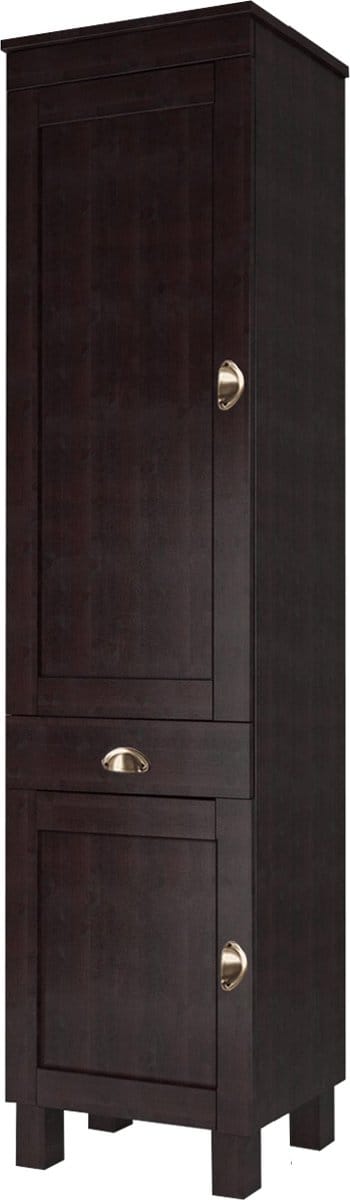 Toscana-Hoge Kast - 2-deurs 1-lade - Bruin Grenen