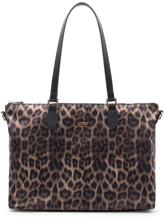 L.CREDI handtas schoudertas Salena Handtasche Braun / Mix bruine