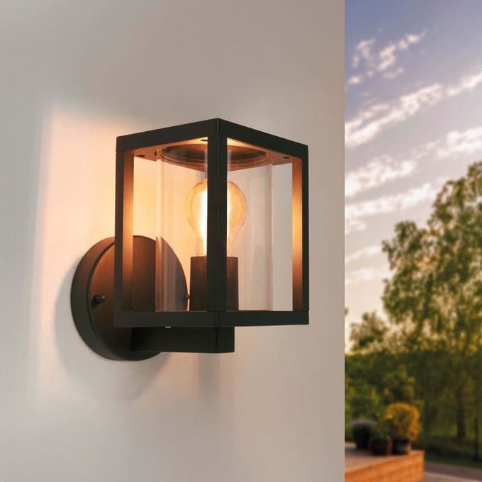 Ledvion - Industriele LED Wandlamp - E27 - IP44 - Zwart