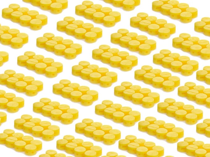 Plombeerzegels | 1000 stuks| Ø9mm | geel
