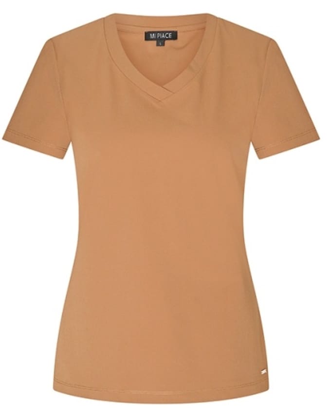 MI PIACE - Travel T-shirt Uni 2080 Mocca - Maat : XL