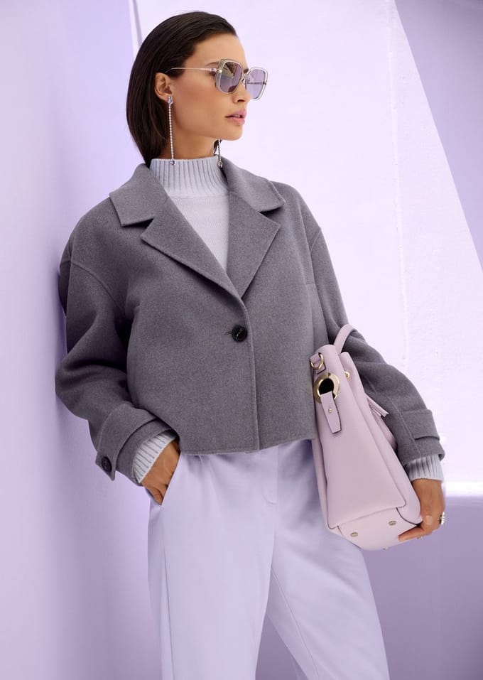 MADELEINE Jas Luxuriöse Jacke mit Wollmischung und Kaschmir