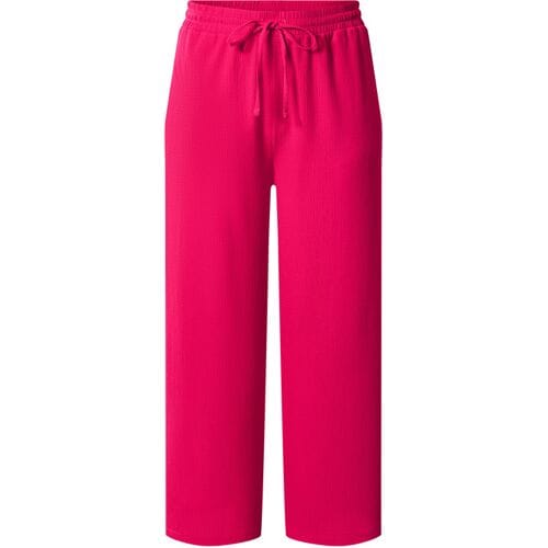 ESMARA Dames wide leg broek - plus size (Roze, 3XL (56/58))