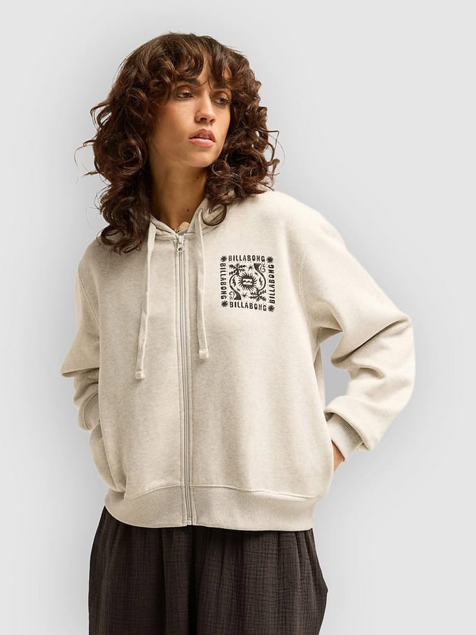 Billabong Always Looking Sweatshirt Met Rits Grijs M Vrouw