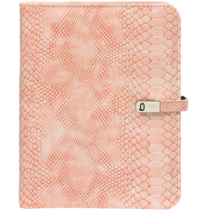 1011-68 A5 Bindmiddel Croco Roze 1 week per 2 paginas 2026-2027-2028