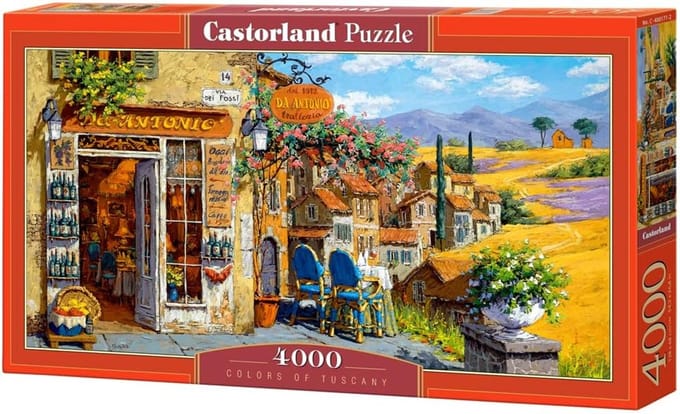 Grote Puzzel 4000 Stukjes Kleurrijk Landschap Toscane