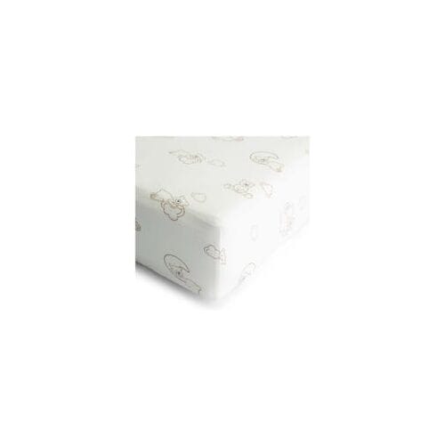 Prénatal ledikant hoeslaken Beren Ivory White unisex