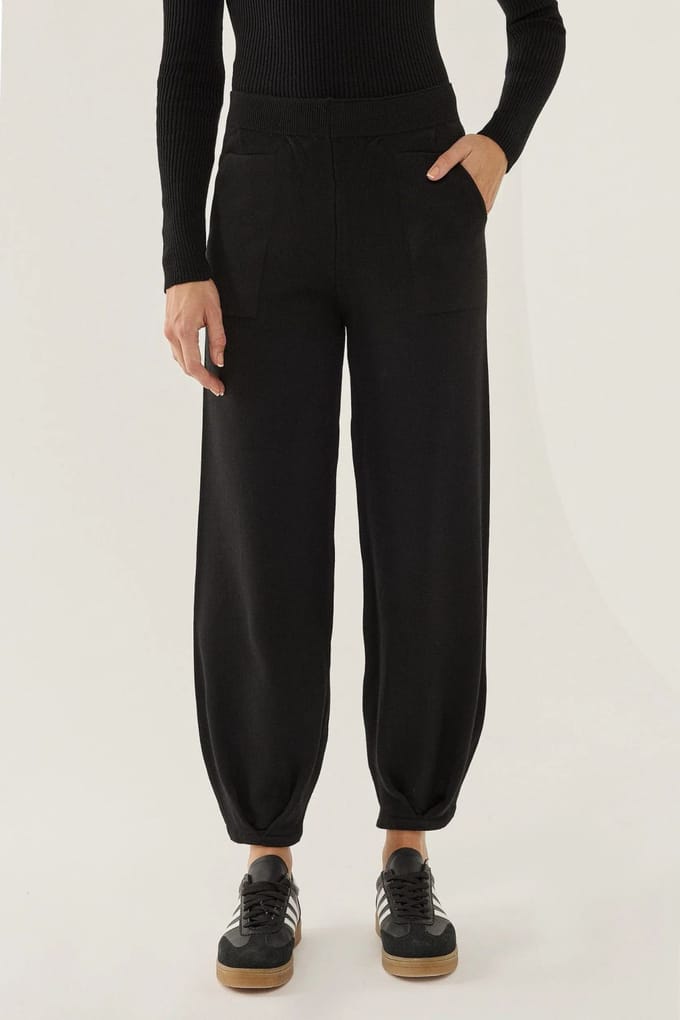Hoge Taille Gebreide Joggingbroek
