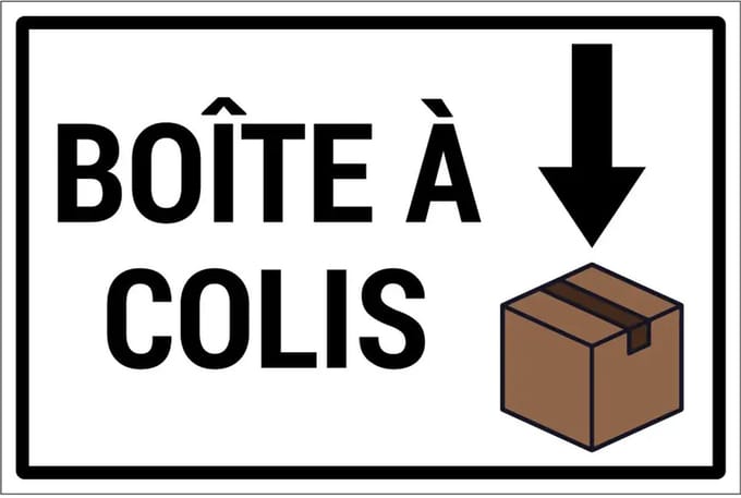 Boîte à colis bord | gecoat dibond materiaal | 30 x 20 cm