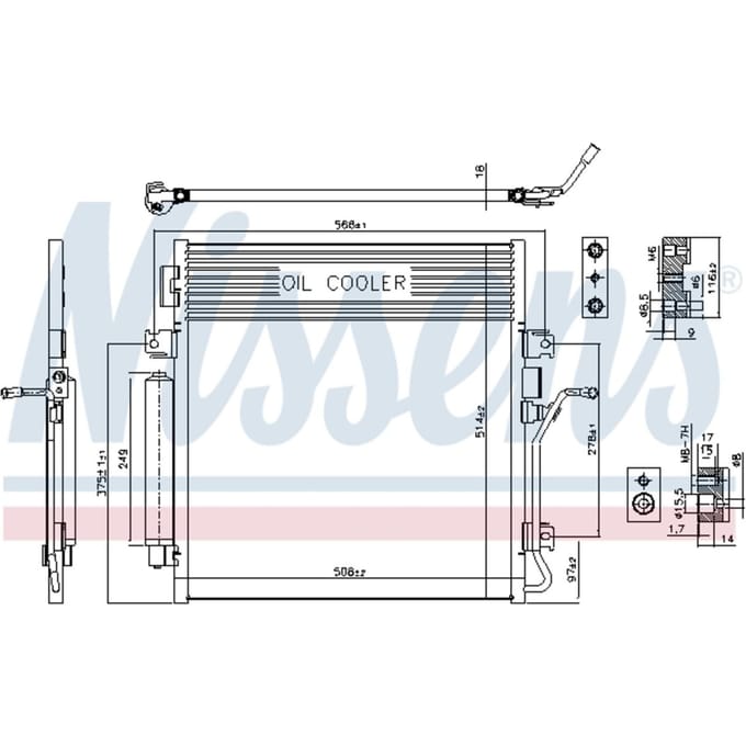 Condensator, airconditioning NISSENS 940461