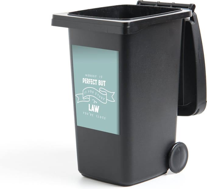 Container sticker Quote - Wet - Studenten - 40x60 cm - Kliko sticker
