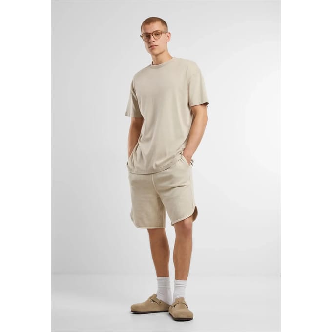 Urban Classics - Washed Rib Heren Tshirt - 3XL - Grijs