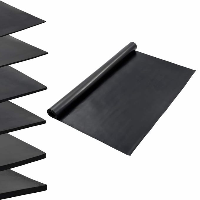 vidaXL - Vloermat - Zwart - 1,2 - x - 2 - m - Rubber