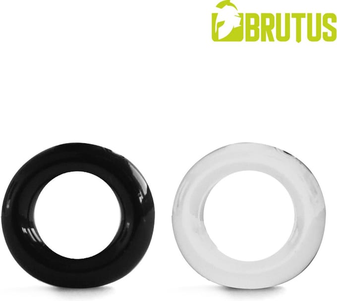 Brutus - Elastico - Rekbare Cockringen Set - Transparant/Zwart