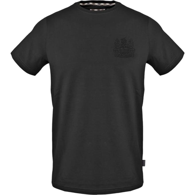 Aquascutum Herenlogo T-Shirt (Zwart)