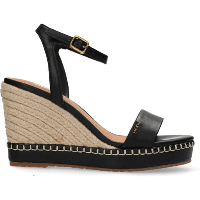 Mexx Ricky Palace Sandalen - Met Sleehak - Dames - Zwart - Maat 40